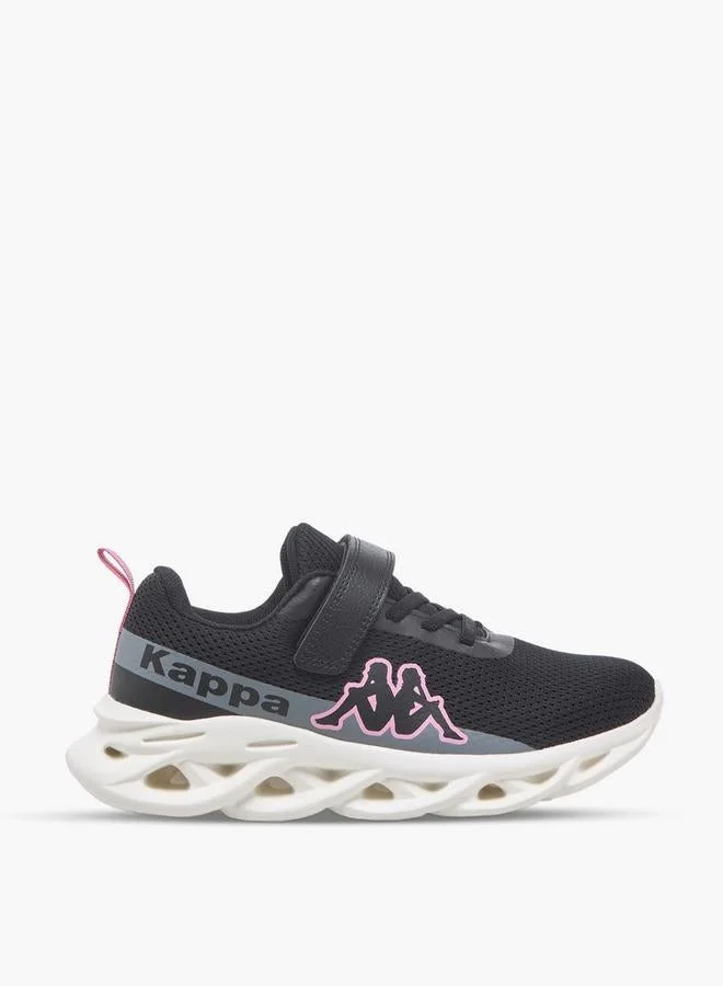 Kappa BLACK Girls Logo Print Hook And Loop Sports Shoes for Women | Best Price UAE