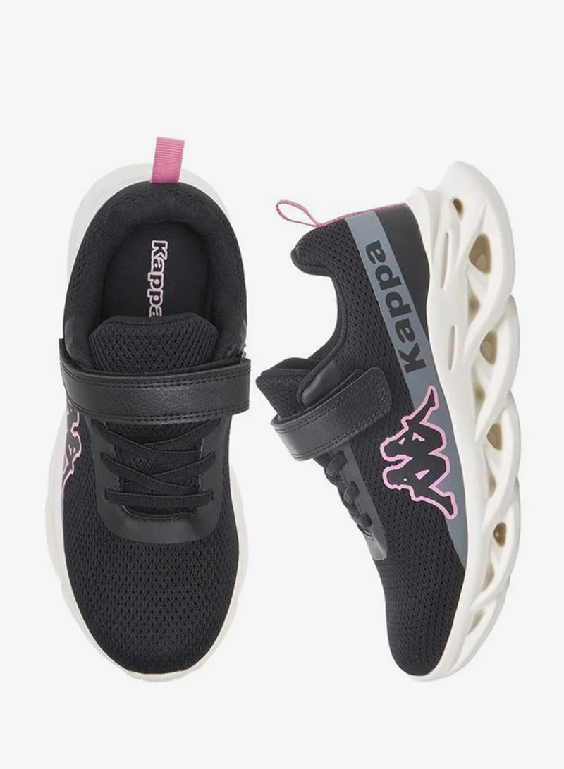 Kappa Girls Logo Print Hook And Loop Sports Shoes