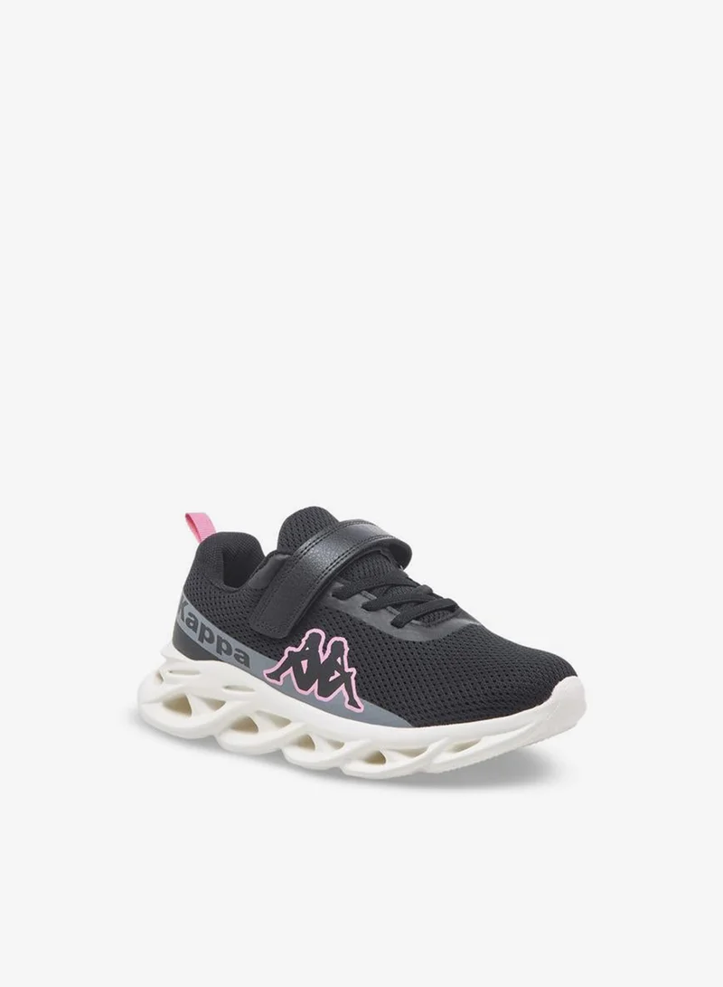 Kappa Girls Logo Print Hook And Loop Sports Shoes