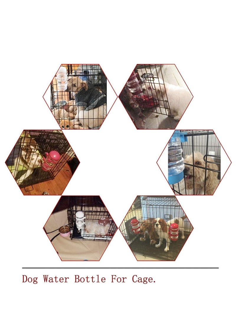 KASTWAVE Dog Crate Water Bottle Cat Water Bottle for Cage Pet Automatic Water Dispenser Kennel Cage Water Bottle Hanging Puppy Water Drinking Fountains Water Feeder No Spill for Dogs Cats - Image 3