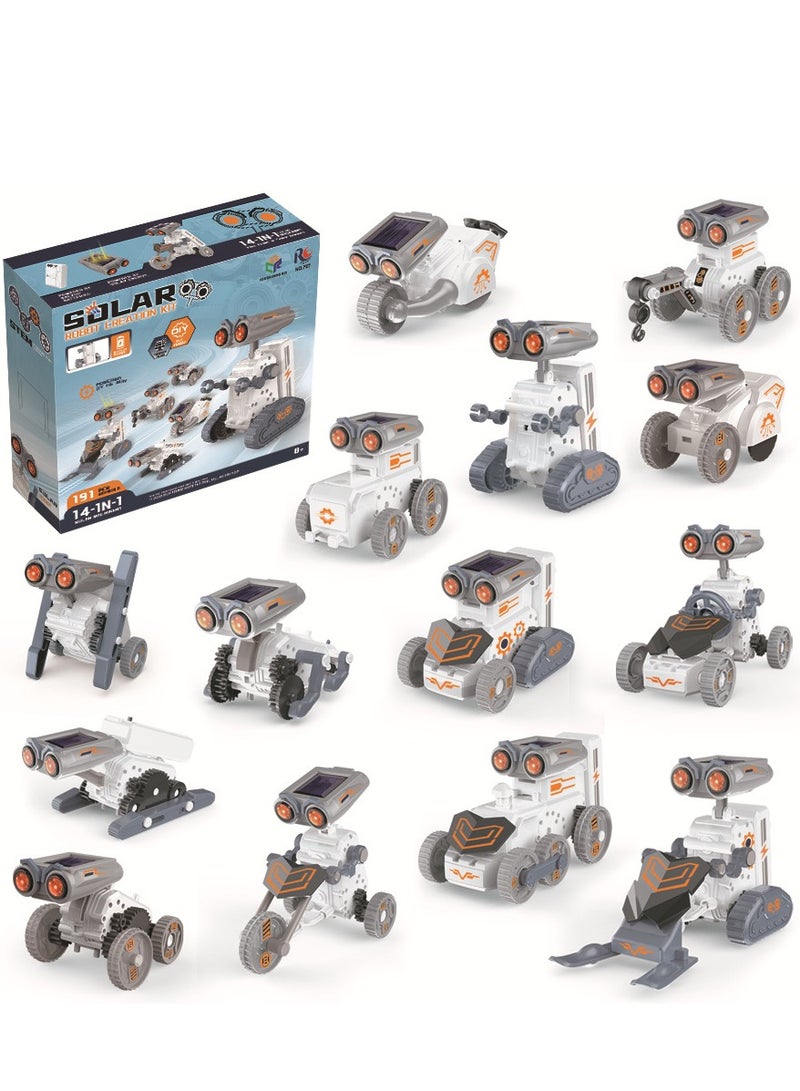 14-in-1 Solar Robot Science Experimental Toys | Children's DIY STEM Creative Conference Educational Toy Set | Can Walk on Land and Beach Without Batteries | Suitable for Boys and Girls Aged 8-14 | First Choice for Birthday Gifts - Image 5