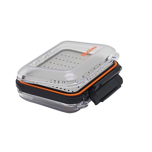 Alichino Fly Box for Fly Files Ice Jig Box Two Sided Waterproof Fly Fishing Box for Nymphs and Streamers (Grey Foam Insert, S 4.9 * 4 * 1.6 Inch) - Image 2