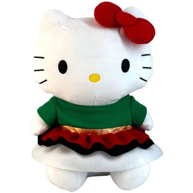 Hello Kitty Sanrio Hello Kitty and Friends UAE National Day Hello Kitty Plush Toy (30 cm, Green) - Image 1