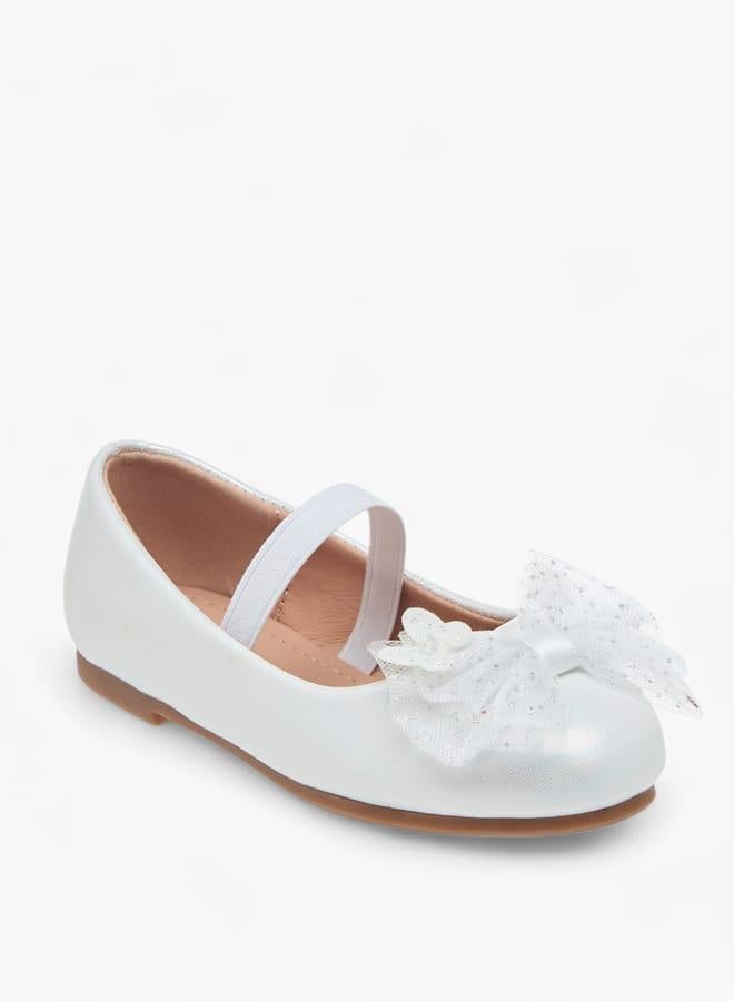 Flora Bella By Shoexpress Girls Bow Detail Ballerinas With Slip On Closure Ramadan Collection - Image 1