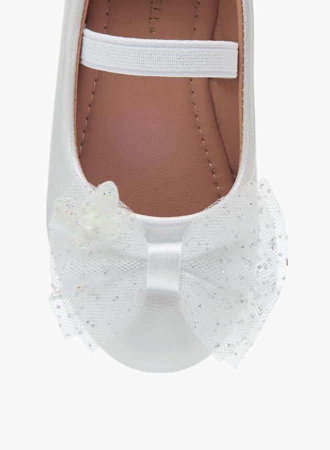 Flora Bella By Shoexpress Girls Bow Detail Ballerinas With Slip On Closure Ramadan Collection - Image 4