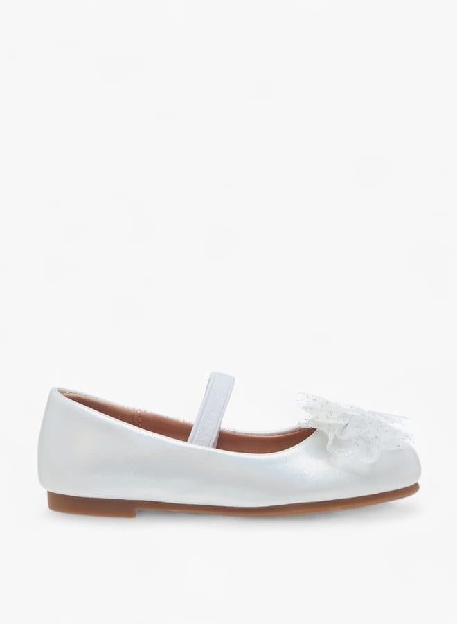 Flora Bella By Shoexpress Girls Bow Detail Ballerinas With Slip On Closure Ramadan Collection - Image 3