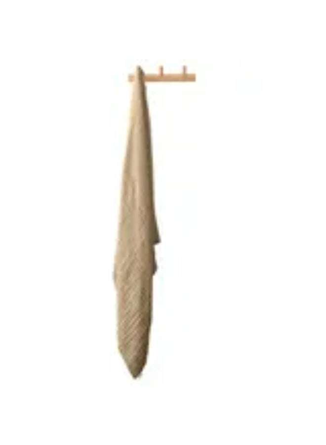Anvi Baby - Organic 6 Layered Muslin Bath Towel - Tan Brown - Image 1