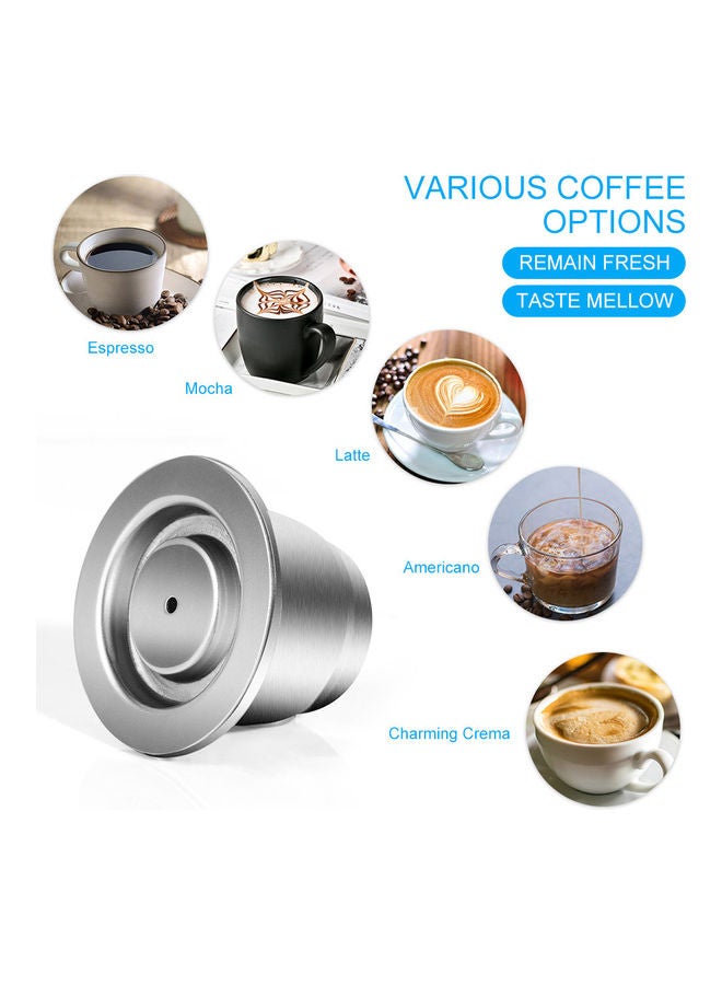 إسكدنيا كوب فلتر لماكينة صنع كبسولات القهوة فضي 10.50 x 5.50 x 5.50سم - Image 3