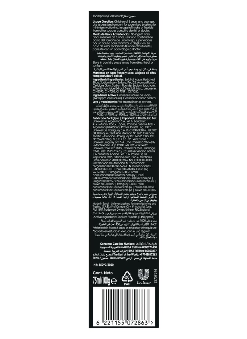 Closeup - White Attraction Gel Toothpaste Lemon Essence And Sea Salt Pack Of 2 - Image 1