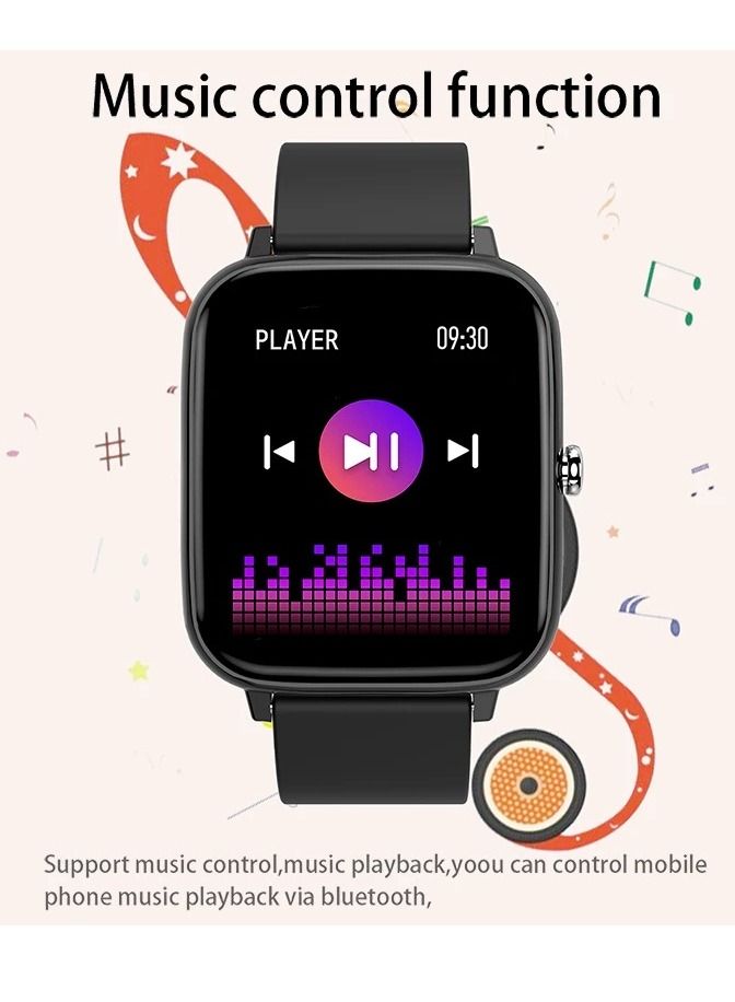 AROAQ P6 Smart Watch Women Men Fitness Tracker Heart Rate Bluetooth Call Waterproof Bracelet Wristband For Android IOS - Image 4