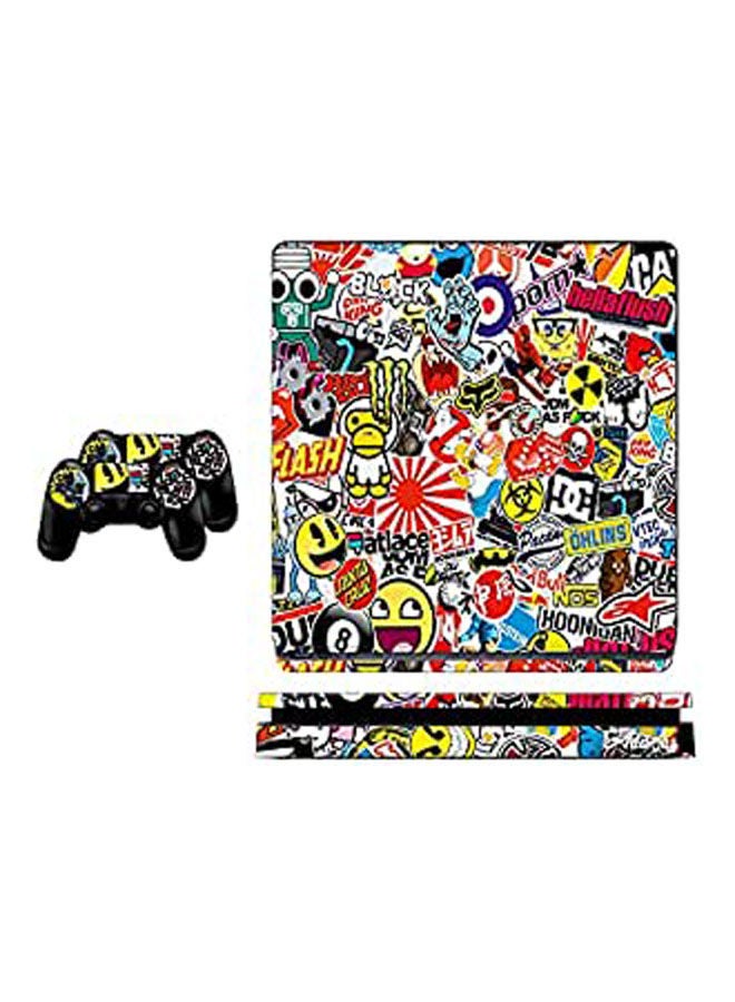PS4 Slim Sticker Bomb #1 Skin For PlayStation 4