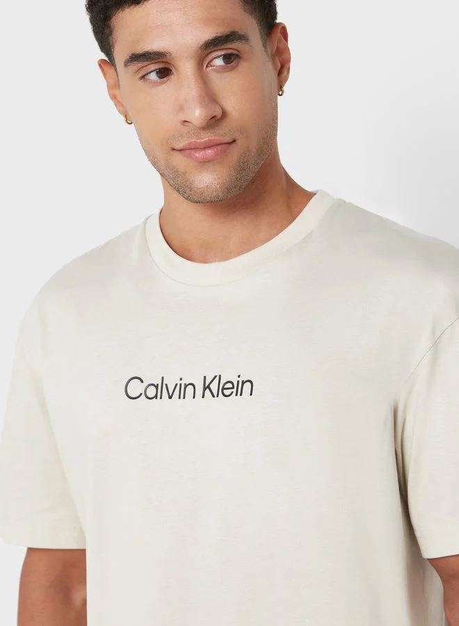 CALVIN KLEIN Logo Crew Neck T-Shirt