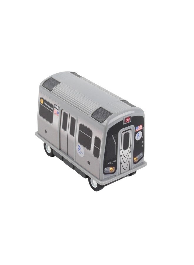 Daron MTA Subway Pullback Toy w/ Light & Sound TT3501 Grey - Image 2