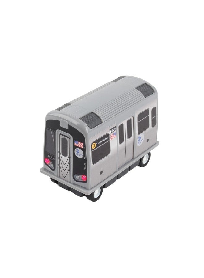 Daron MTA Subway Pullback Toy w/ Light & Sound TT3501 Grey - Image 4