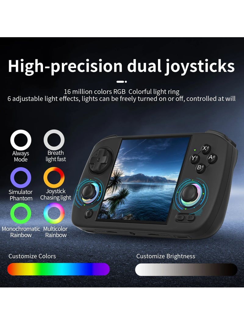 ANBERNIC  RG CubeXX Retro Handheld Game Console 3.95 Inch IPS Screen Linux System Built In 128G TF Card 5056 Games Support HDMI TV Output 5G WiFi Bluetooth 4.2 (Black) - Image 5