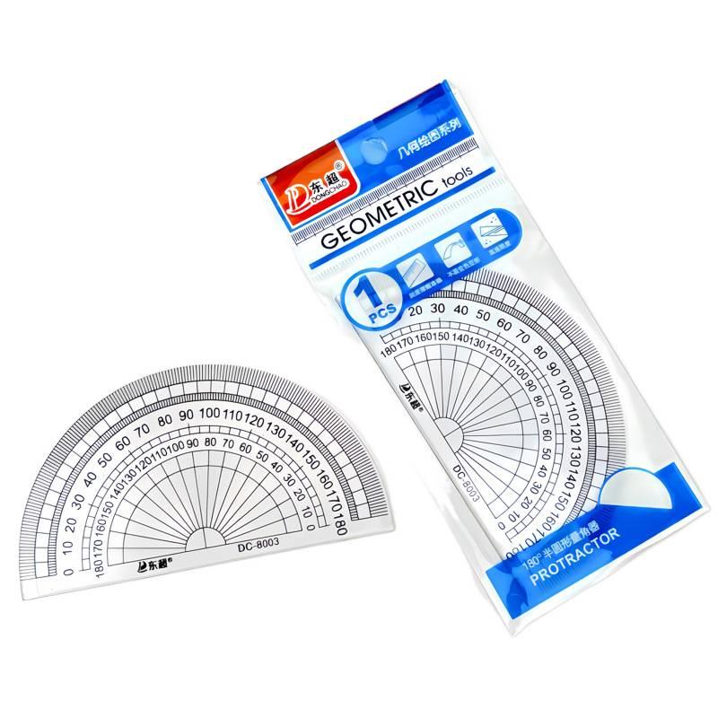 1 Piece Ruler Set with Protractor for School Math Drawing and Measuring - Image 1