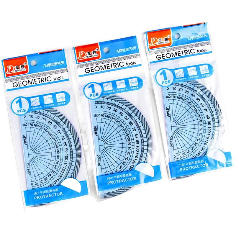 1 Piece Ruler Set with Protractor for School Math Drawing and Measuring - Image 3