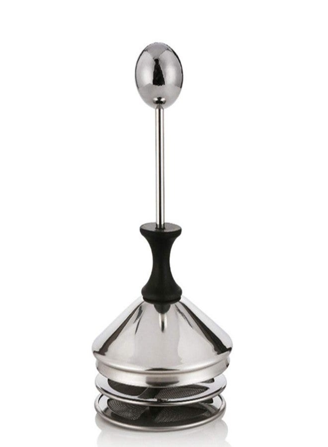 Hyzone 304 Stainless Steel Double-layer Manual Foamer for Milk Coffee, etc. (14 oz) - Image 4