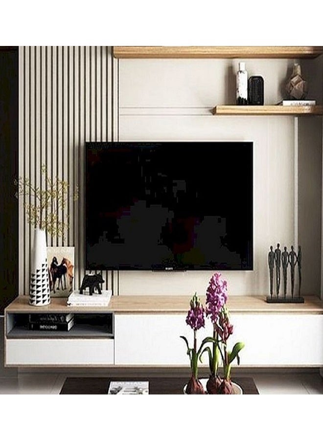 Skill Tech SH 20F Fixed TV Wall Mount Bracket for 12-43 Inch LED/LCD Screens, VESA 200x200, Slim 28mm Profile, Max Load 45kg – Black - Image 2