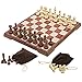 SCNK Magnetic Folding Chess Set11x 964 Portable Travel Chess Game Board SetMagnetic Crafted Chess Pieces Storage with 2 Flannelette BagsPerfect Kids Beginners and Adults - Image 3