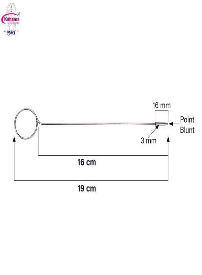 Kshama Veterinary Teat Tumor Extractor | Stainless Steel Tool with 1 Ring | Teat Hug Design (Pack of 3 Pcs) - Image 3
