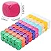 Noamus 100 Pieces Blank Dices 16MM Acrylic Colored Dice Cubes Assorted Color DIY Dices Six Sided Bulk Dice for DIY Sticker Party Favor10 Colors - Image 3
