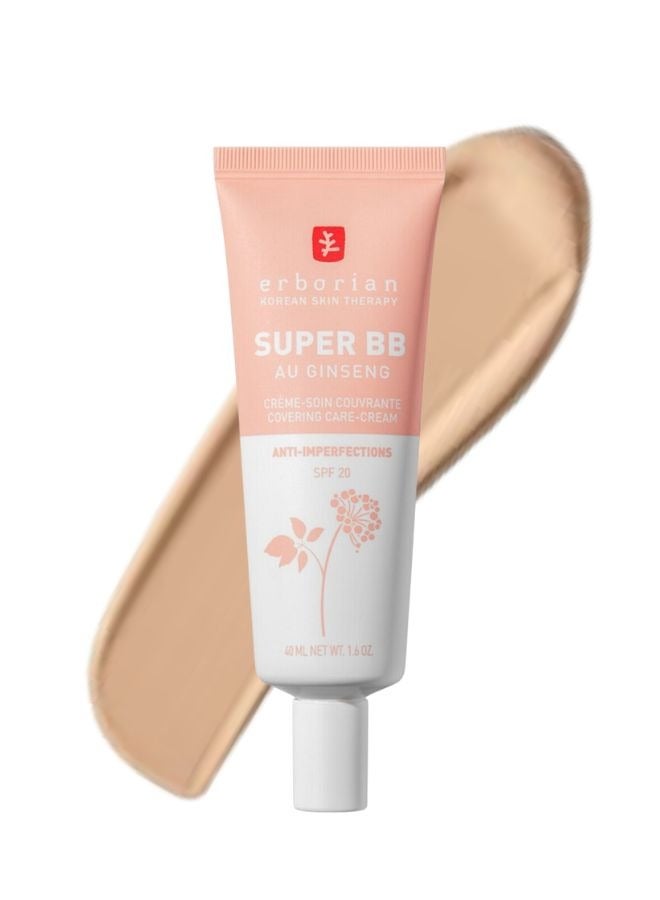 اربوريان  كريم بي بي سوبر أو جينسينج، كلير - تغطية عالية، مظهر مشرق، 40 مل - Image 1