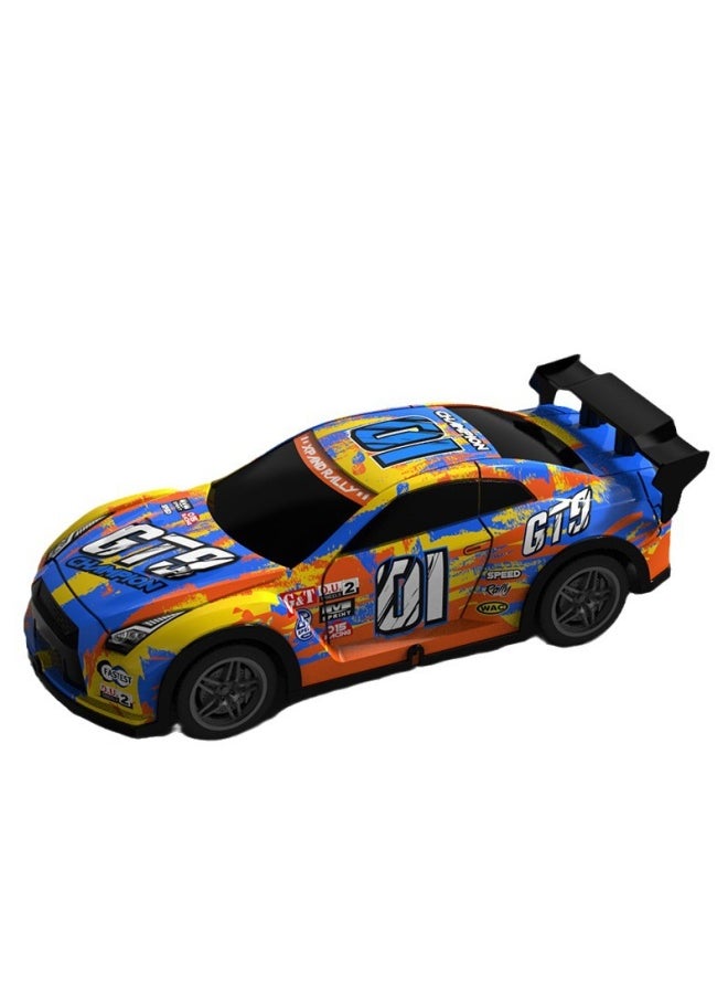 Generic Four-way Remote Control Car Drift Racing Luminous Remote Control Car Toy Children's Toy Car Small Package-Color:P223 Red-Proportion:1:22  - Image 3