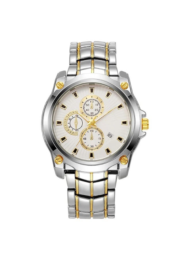 Couple Watches Men and Women  Set Watch Mechanical Stainless Steel with Date Waterproof Wrist Watches - Image 3