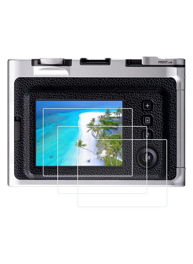 PCTC Screen Protector Fit for Fujifilm Instax Mini EVO, 3 Packs Tempered Glass Protector Film for Fuji Instax Mini EVO, 0.3MM 9H Against-Scrach Against-Fingerprint Against-Bubble Against-Water - Image 1