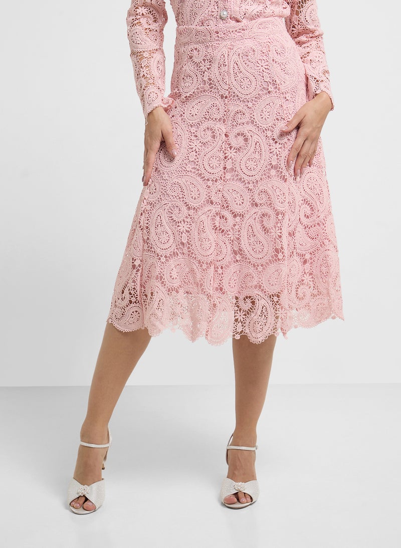 Khizana Lace Top & Skirt Set  - Image 4