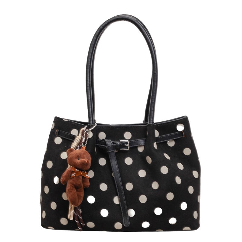 Women's Korean Polka Dot Tote Bag - Image 5