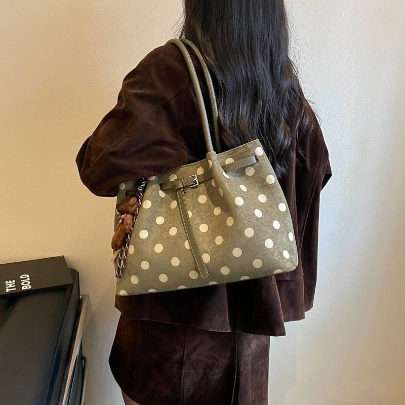Women's Korean Polka Dot Tote Bag - Image 3
