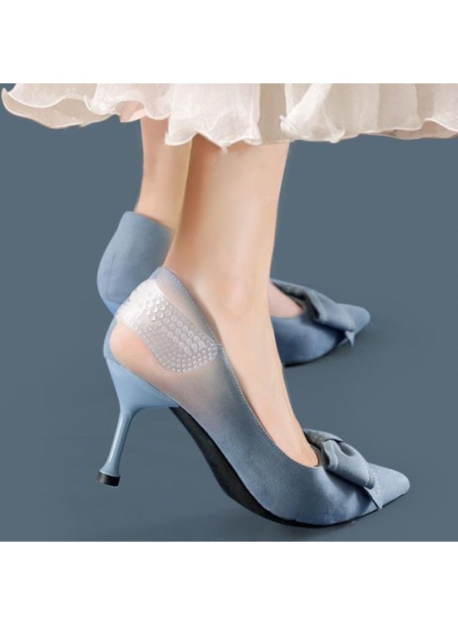 زوج واحد من وسادات بطانة الكعب من السيليكون للكعب العالي، حشوات كعب للأحذية الفضفاضة، ملصقات نعل الحذاء للأحذية الكبيرة، وسادات حشوات مضادة للانزلاق لحماية القدم للنساء والرجال - Image 2