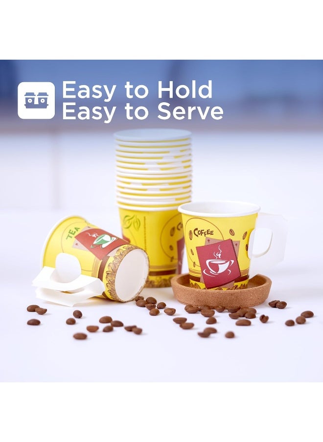 Hotpack أكواب ورقية بالجملة مع مقبض 150 كوب  - Image 5