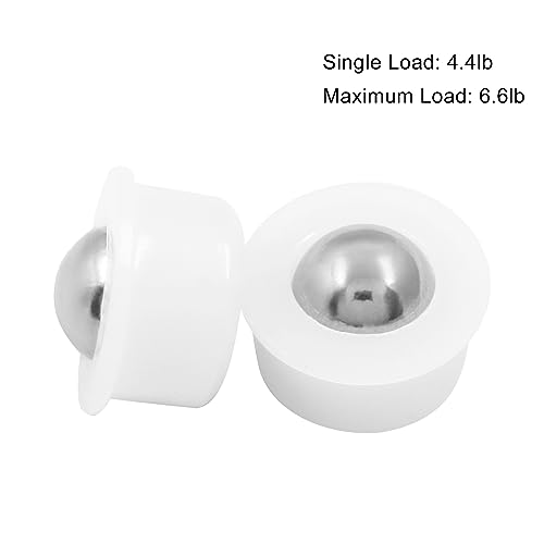 Litoexpe 12pcs Mini Ball Transfer Bearing Unit, Table Conveyor Ball Caster Wheels, 1/3" Ball Roller Wheels for Transmission, Furniture, Wheelchair (Nylon and Stainless Steel) - Image 5