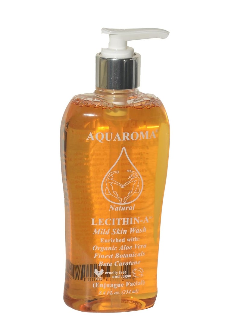 AQUAROMA HEALTH & BEAUTY - AQUAROMA HEALTH  BEAUTY LecithinA Mild Skin Wash Face Hands Body and Shaving - Image 1