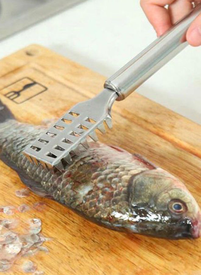 Fish Scaler Remover Fish Scaler Brush withStainless Steel Sawtooth Easily Remove Fish Scales Skin Cleaning Tool Scraper for Chef and Home Cooks Pack of 1 ﻿ - Image 3