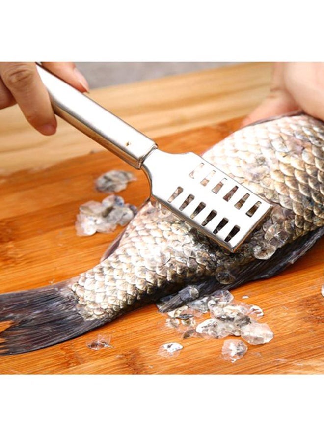 Fish Scaler Remover Fish Scaler Brush withStainless Steel Sawtooth Easily Remove Fish Scales Skin Cleaning Tool Scraper for Chef and Home Cooks Pack of 1 ﻿ - Image 1