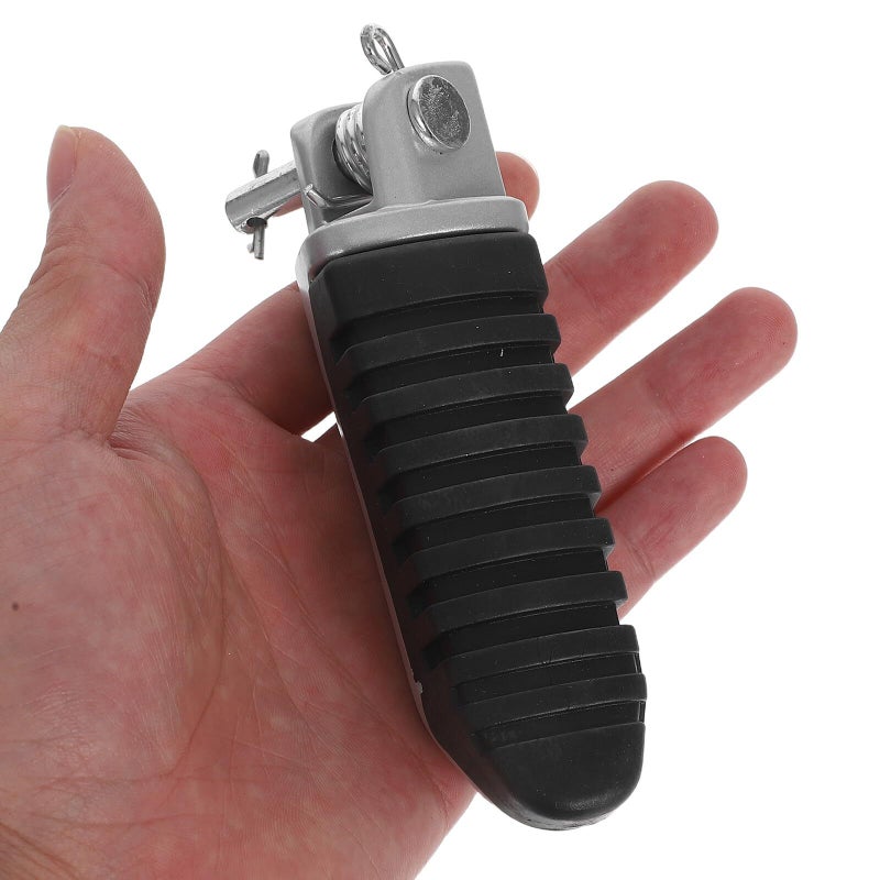 Universal Aluminum Motorcycle Foot Peg Front Pair Anti Slip Rubber Sturdy Electric Scooter Footrest For Motorbikes Comfortable Stable Riding Accessories - Image 5