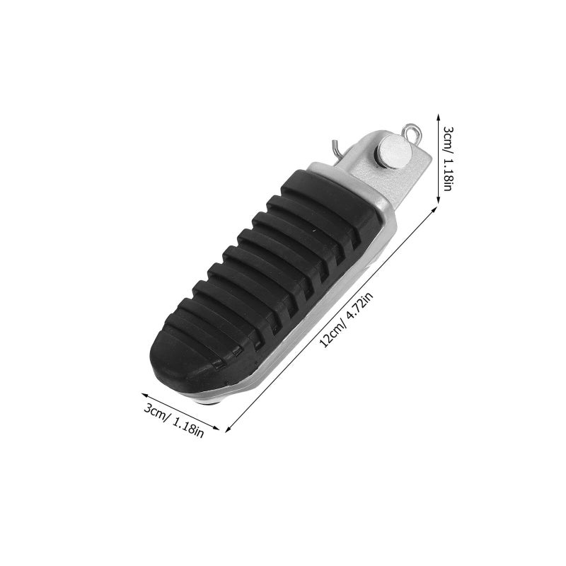 Universal Aluminum Motorcycle Foot Peg Front Pair Anti Slip Rubber Sturdy Electric Scooter Footrest For Motorbikes Comfortable Stable Riding Accessories - Image 3