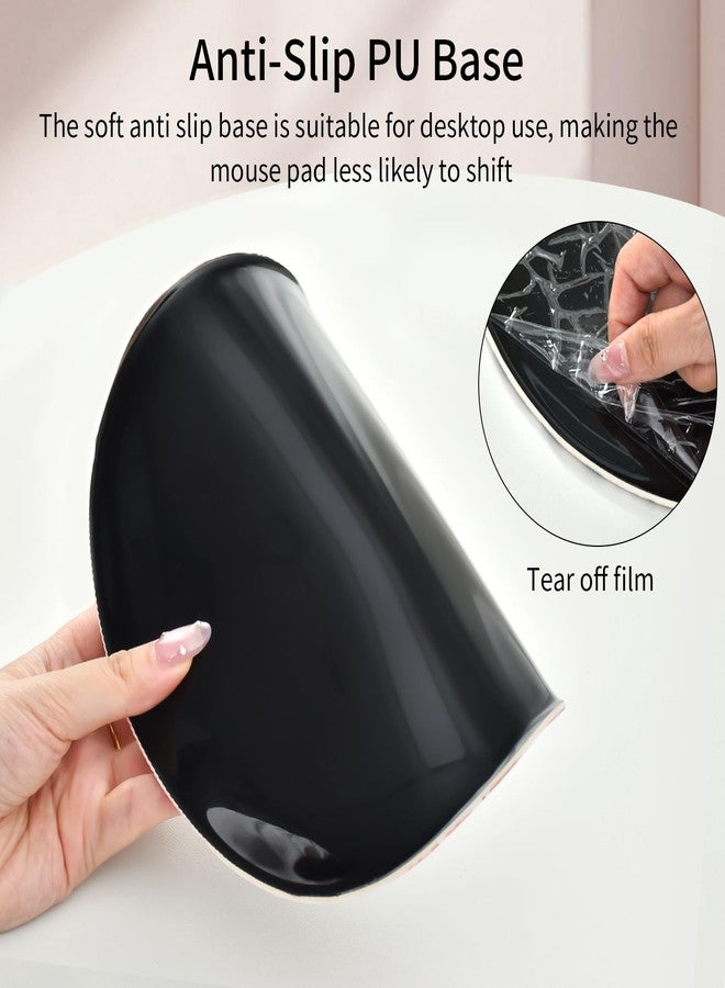 Seorsok Retro Ribbon Bow Cherry Mouse Pad with Gel Wrist Support Mouse Pad,Ergonomic Aesthetic,Comfort Mousepad for Office Work Computer,Pain Relief Mousepad with Non-Slip Silicone Base,Pink - Image 5