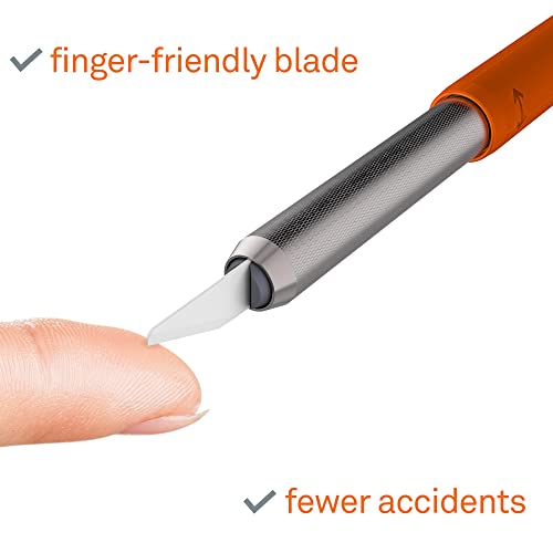 Slice 10518 Craft Knife, Finger-Friendly Edge, Safer Choice, Never Rusts, Lasts 11x Longer Than Metal, Precision Cutting, Never-Lost Safety Cap - Image 2