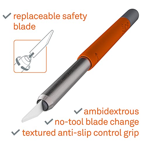 Slice 10518 Craft Knife, Finger-Friendly Edge, Safer Choice, Never Rusts, Lasts 11x Longer Than Metal, Precision Cutting, Never-Lost Safety Cap - Image 4