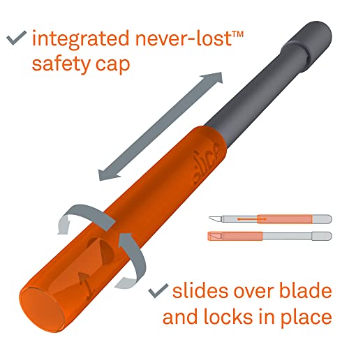 Slice 10518 Craft Knife, Finger-Friendly Edge, Safer Choice, Never Rusts, Lasts 11x Longer Than Metal, Precision Cutting, Never-Lost Safety Cap - Image 3