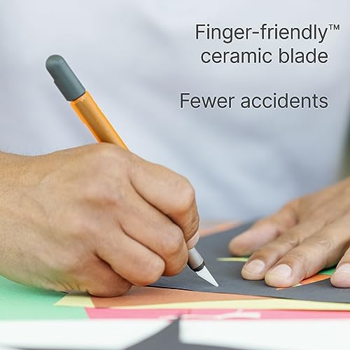 Slice 10518 Craft Knife, Finger-Friendly Edge, Safer Choice, Never Rusts, Lasts 11x Longer Than Metal, Precision Cutting, Never-Lost Safety Cap - Image 5
