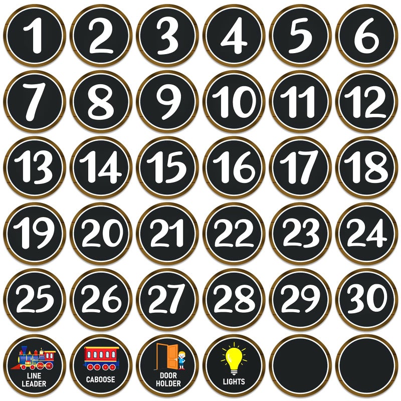 JUESMOS Number Stickers Markers for Classroom - Image 1