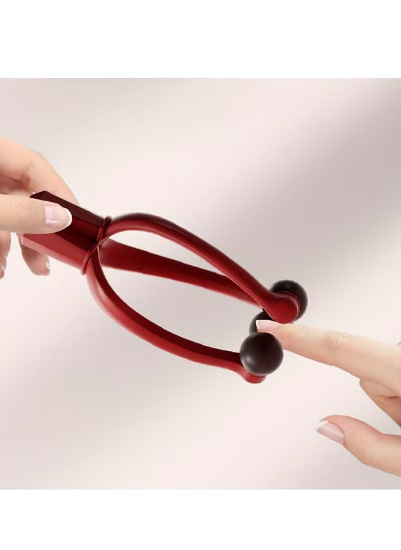 Realfrog Portable Finger Massager With 3 Rollers - Enhances Blood Flow Reduces Swelling Ideal For Arthritis ReliefHand clip Migraine And Tension Relief Acupressure Clip - Thumb Acupoint Massage  - Image 2