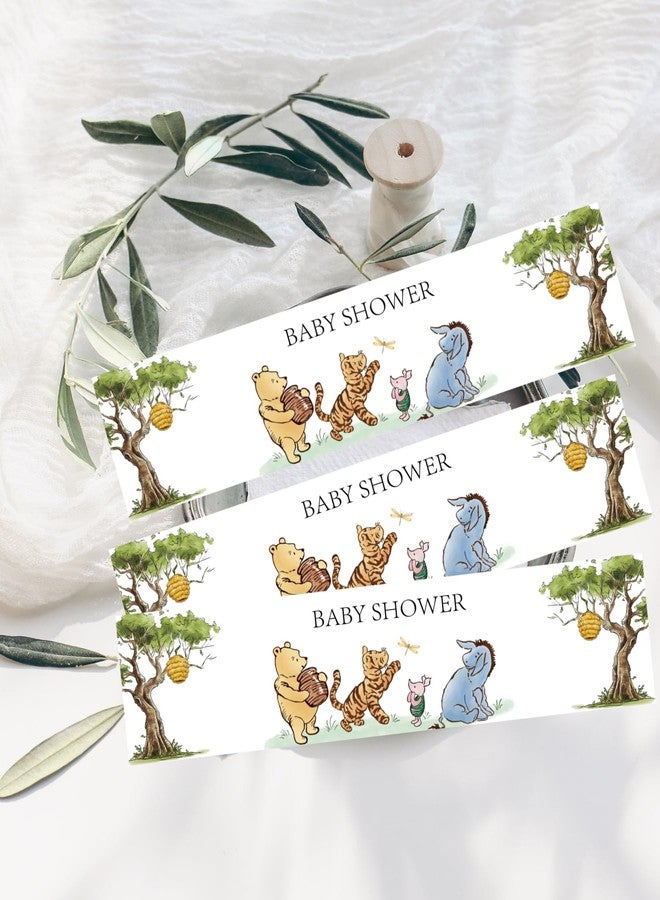 32 SPIRITS 48PCS Vintage Winnie Water Bottle Labels Stickers Pooh Baby Shower Decorations Neutral Birthday Drink Label Party Tea Bar Decor - Image 3