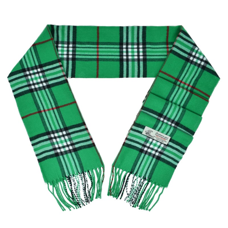 Glory Max Unisex Classic Tartan Plaid Winter Scarf Soft Cashmere Feel 72"x12" (Kelly Green) - Image 3